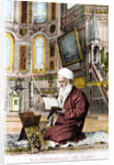 Man reading Koran in Hagia Sofia by Anonymous