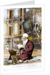 Man reading Koran in Hagia Sofia by Anonymous
