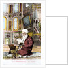 Man reading Koran in Hagia Sofia by Anonymous