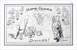 Home Guard 1940-1944 Dis-Miss! calendar illustration by Anonymous