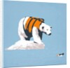 Polar bear in a life jacket by Anonymous