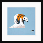 Polar bear in a life jacket by Anonymous