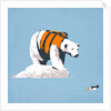 Polar bear in a life jacket by Anonymous
