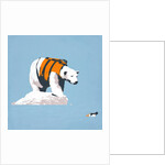 Polar bear in a life jacket by Anonymous