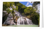 Waterfall in forest by Anonymous
