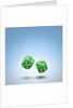 Green dice by Anonymous