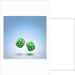 Green dice by Anonymous