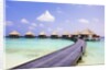 Water bungalows and jetty by Anonymous
