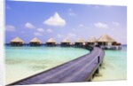 Water bungalows and jetty by Anonymous