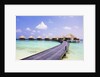 Water bungalows and jetty by Anonymous