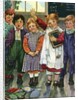 Illustration of children in schoolroom by Clara M. Burd