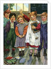 Illustration of children in schoolroom by Clara M. Burd