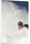 Skier in deep powder at Alta, Utah by Anonymous