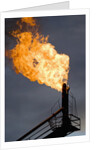 Natural gas flare by Anonymous