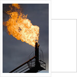 Natural gas flare by Anonymous