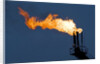 Natural gas flare by Anonymous
