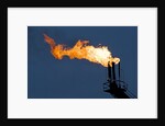 Natural gas flare by Anonymous