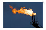 Natural gas flare by Anonymous