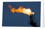 Natural gas flare by Anonymous
