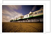 Pier at Lytham St. Annes extends over a sandy beach by Anonymous
