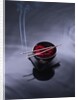 Burning incense on top of bowl of petals by Anonymous