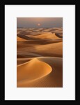 Sunset over the sand dunes in Dubai by Anonymous