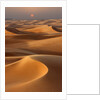 Sunset over the sand dunes in Dubai by Anonymous