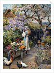 An English Cottage Garden by William Stephen Coleman