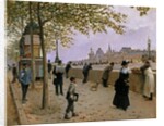 On the Banks of the River Seine by Jean Beraud