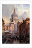 St. Paul's Cathedral and Ludgate Hill, London, England by John O'Connor