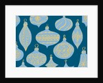 Blue Christmas Ornaments by Anonymous