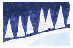 A Group of Snowy Trees by Anonymous
