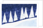 A Group of Snowy Trees by Anonymous