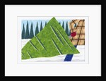 Towing a Freshly Cut Tree by Anonymous
