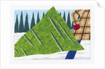 Towing a Freshly Cut Tree by Anonymous