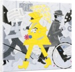 Girl in Yellow Raincoat by Anonymous