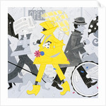 Girl in Yellow Raincoat by Anonymous