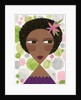 Woman with Hoop Earrings and a Pink Flower by Anonymous