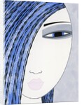 Woman with Blue Hair by Anonymous
