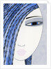 Woman with Blue Hair by Anonymous