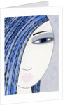 Woman with Blue Hair by Anonymous