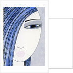 Woman with Blue Hair by Anonymous