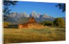 Barn and field by Anonymous