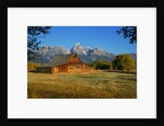 Barn and field by Anonymous