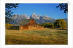 Barn and field by Anonymous