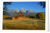 Barn and field by Anonymous