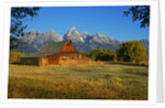 Barn and field by Anonymous