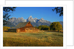 Barn and field by Anonymous