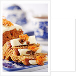 Sliced carrot cake by Anonymous