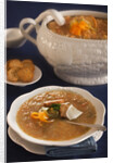 Vegetable soup in tureen by Anonymous